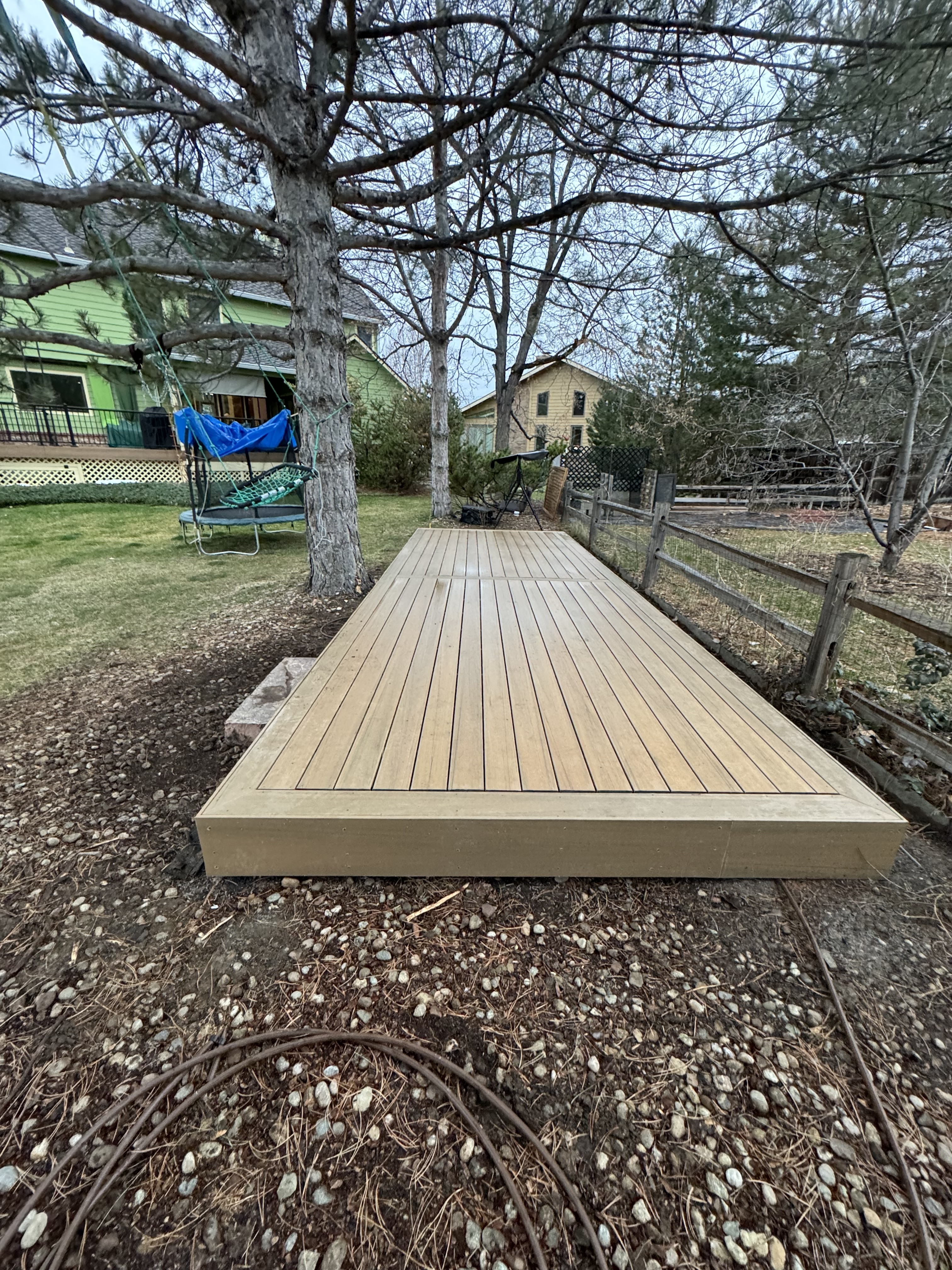 Composite deck installation