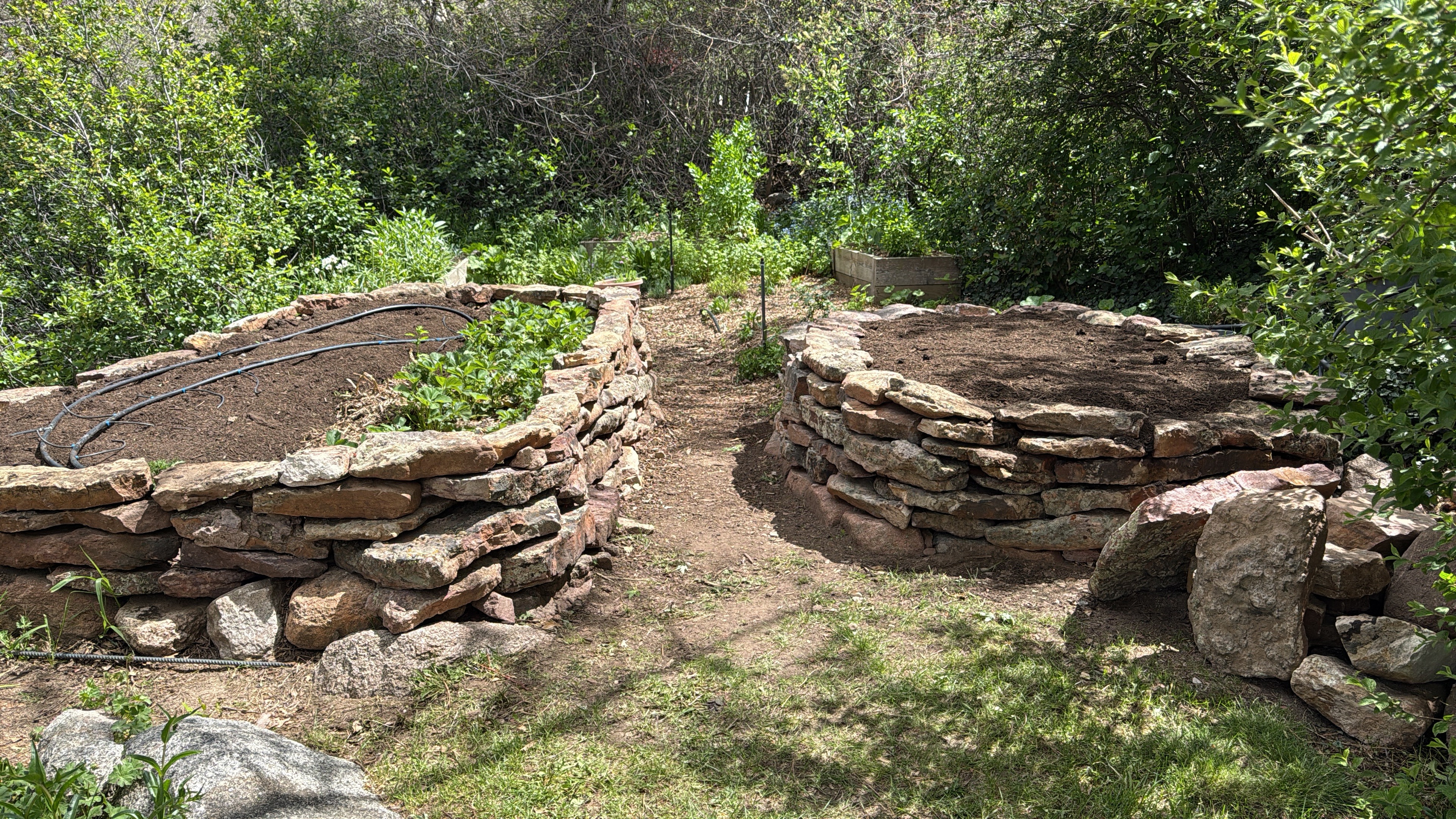 Regenerative keyhole garden beds