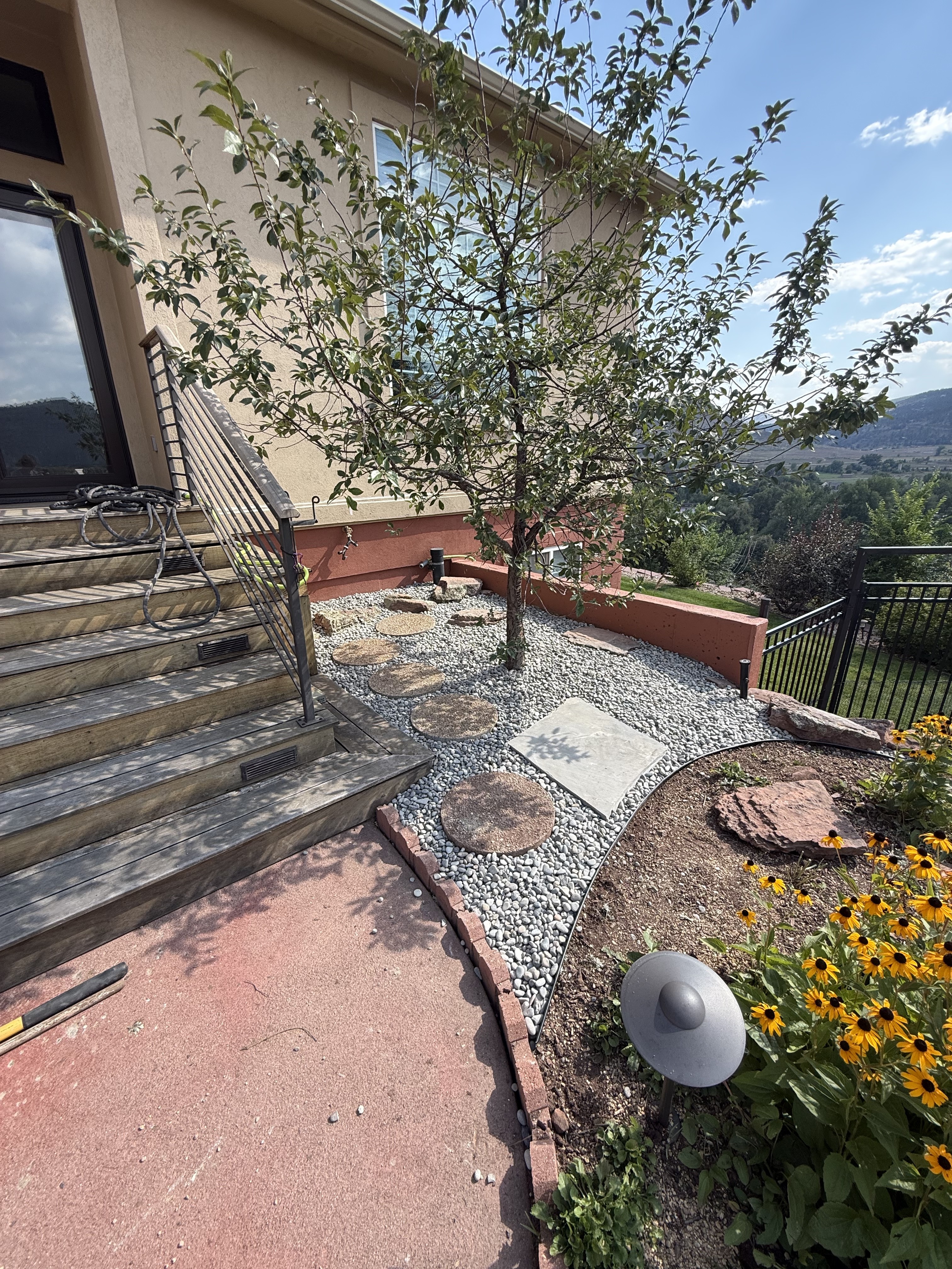 Wildfire mitigation xeriscape garden